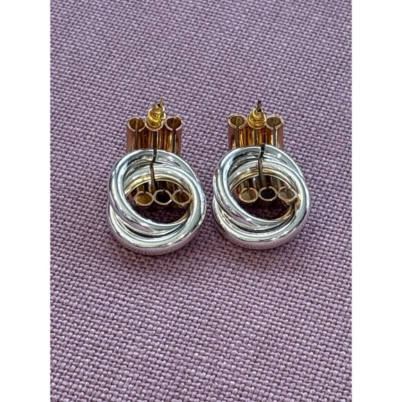 Heaven Mayhem Double Knot Earrings in Mixed Metal One Size Womens Jewelry - Picture 9 of 16